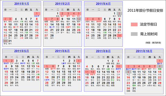 国务院公布明年放假安排 春节休2月2日-8日