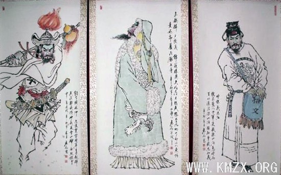 袁敏《水浒英雄》人物画