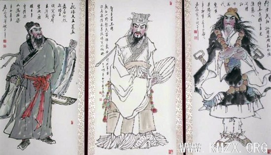 袁敏《水浒英雄》人物画