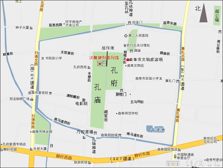 汉魏碑刻陈列馆地图