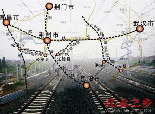 汉宜铁路示意图