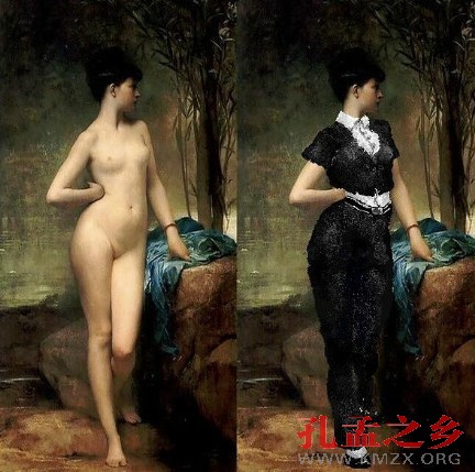 当名画穿上衣服
