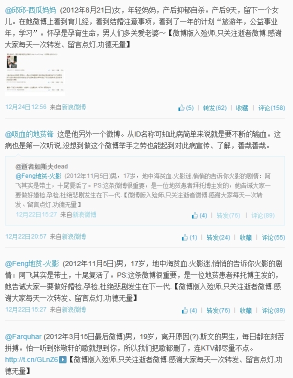 最特殊的微博：关注近700人都已离世