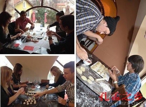 保加利亚一孔子学院将教学课堂搬到中餐厅（图）