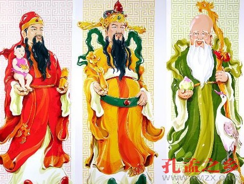 福禄寿三星报喜