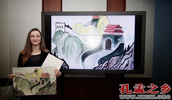 保加利亚学生画笔下的长城
