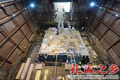 海昏侯墓考古发掘现场