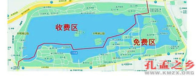 大明湖新景区、老景区