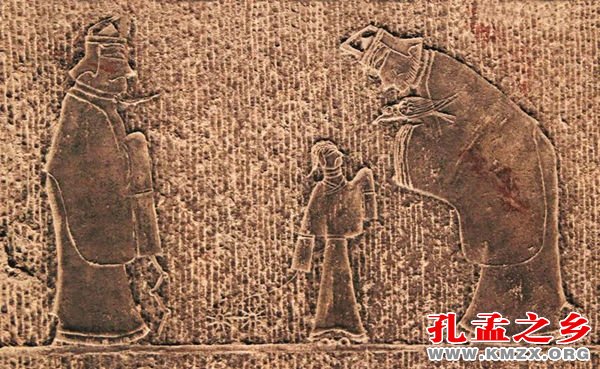 孔子见老子画像石