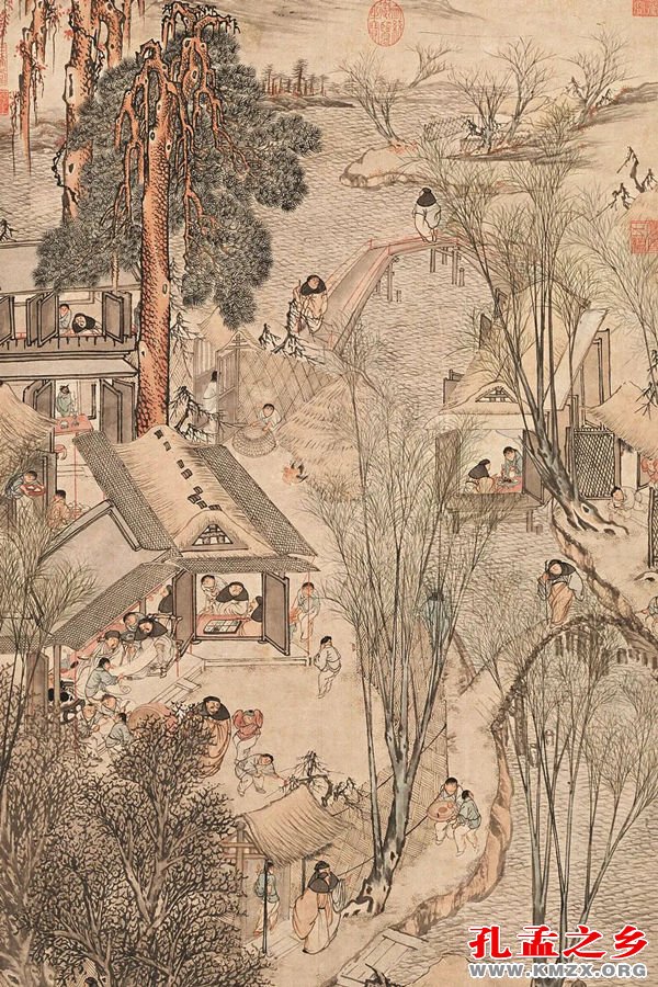 岁朝村庆图